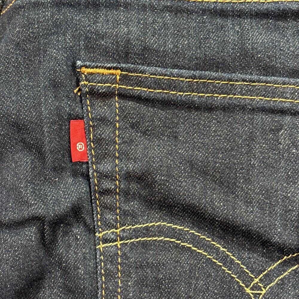 Levi’s 513 Men’s Denim Jeans 33x32 Blue Dark Circle R Tag Slim Straight Pants - Picture 5 of 10